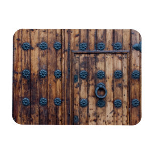 Old Small Door Within Large Doors Magnet