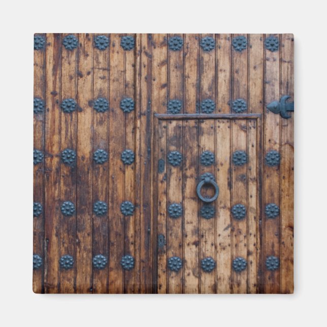 Old Small Door Within Large Doors Magnet (Front)