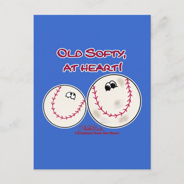 Old Softy at Heart Postcard (Front)