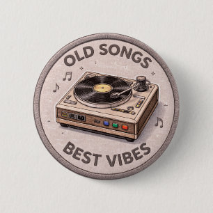 Old Songs 6 Cm Round Badge