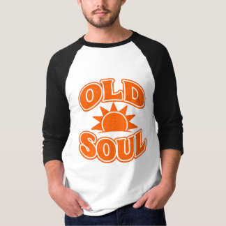 Old Soul Retro Vintage Typography Sunset Aesthetic T-Shirt