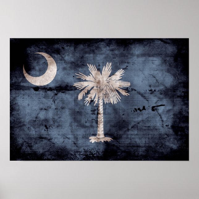 Old South Carolina Flag; Poster (Front)