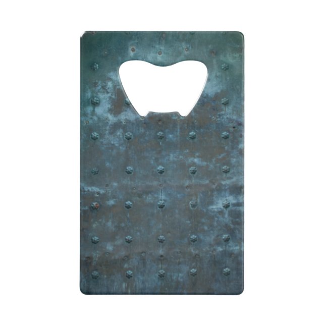 Old Spanish Copper Tarnished Metal Door (Front)