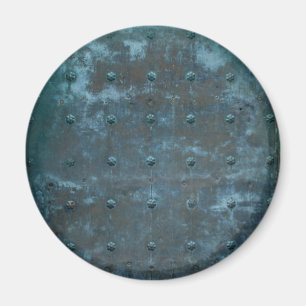 Old Spanish Copper Tarnished Metal Door Magnet