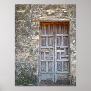 Old Spanish Door Poster