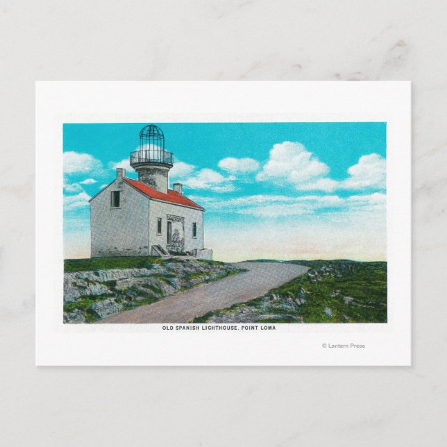 Old Spanish Lighthouse at Point Loma Postcard (Front)