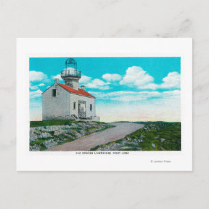 Old Spanish Lighthouse at Point Loma Postcard