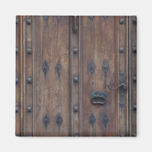 Old Spanish Wooden Door with Bolts Magnet