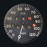 Old speedometer gauge from a vintage race car magnet<br><div class="desc">This classic car gift is inspired by the speedometer of an old racing car. A classic sports car like this would have had hand-made dials and gauges which is nothing short of automotive art. This specific speedometer dial is from the dashboard of a rare classic car. It has some rust...</div>