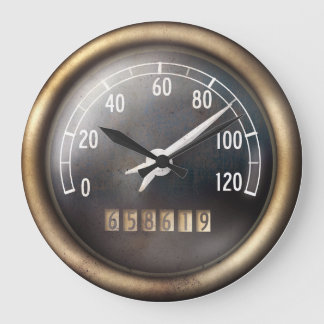Old Speedometer Wall Clock