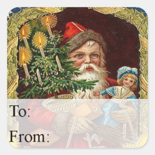 Old St Nick Vintage Gift Tag