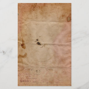 Old Stained Telegram  Stationery