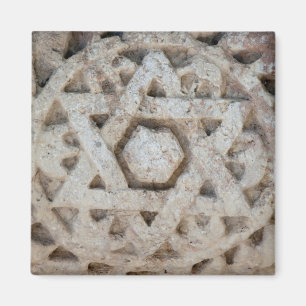 Old Star of David carving, Israel Magnet