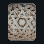 Old Star of David carving, Israel Magnet<br><div class="desc">Detail of marble 'Star of David' at site of ancient Jewish temple in Capernaum,  Israel. | Michael Runkel / DanitaDelimont.com</div>