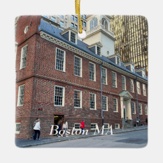 Old State House in Boston Massachusetts Ceramic Ornament