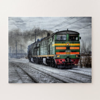 Old Steam Engine Locomotive Train Photo Jigsaw Puzzle