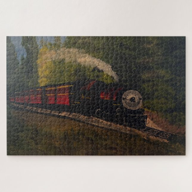 Old Steam Engine, Original by Gary Poling Jigsaw Puzzle (Horizontal)