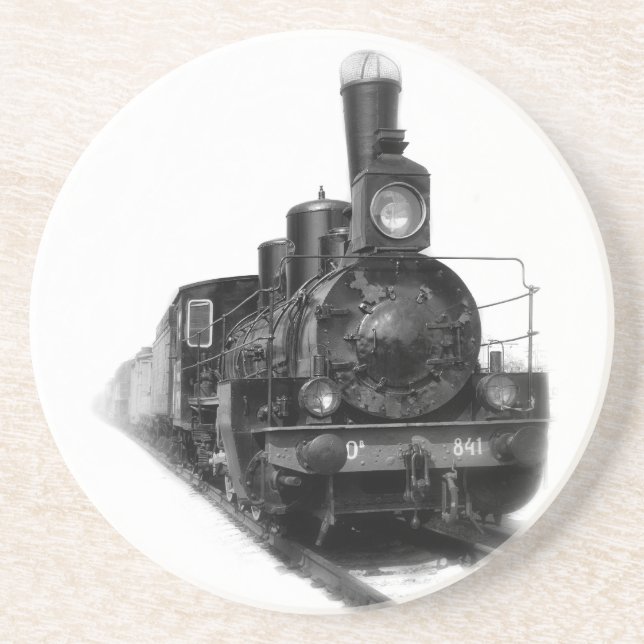 Old steam locomotive coaster (Front)