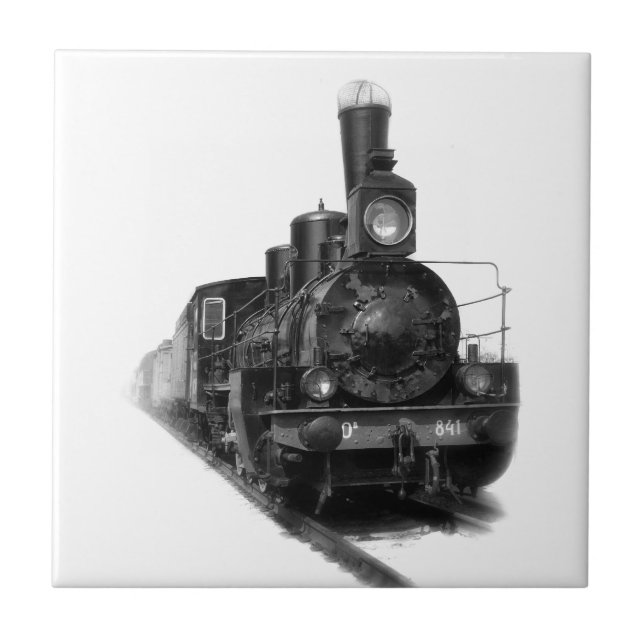 Old steam locomotive tile (Front)