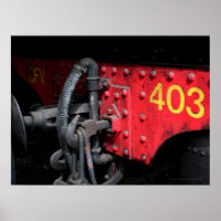 Old Steam Train Le Mastrou 403 Steam Engine Poster