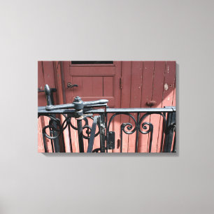 Old Steam Train Le Mastrou Brown Waggon Canvas