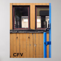 Old Steam Train Le Mastrou Yellow Waggon Poster