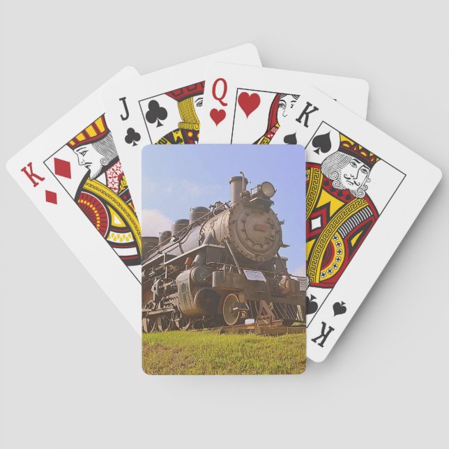 Old Steam Train Playing Cards (Back)