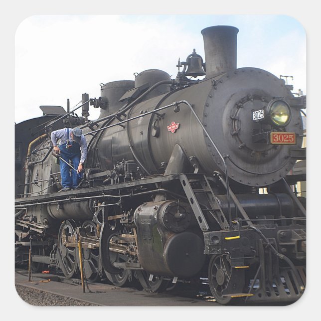 Old Steam Train Sticker (Front)