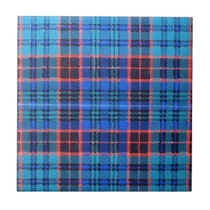 OLD STEWART FAMILY TARTAN TILE
