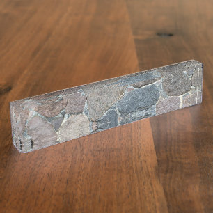 old stone nameplate