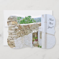 "OLD STONE WALL/HI ; HOW ARE YOU?"