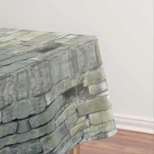 Old Stone Wall Pattern, Rustic Tablecloth