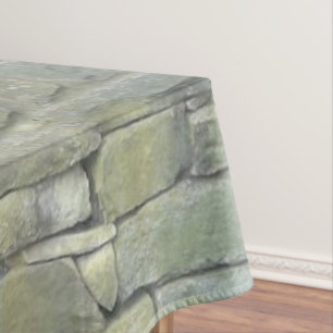 Old Stone Wall Pattern, Rustic Tablecloth