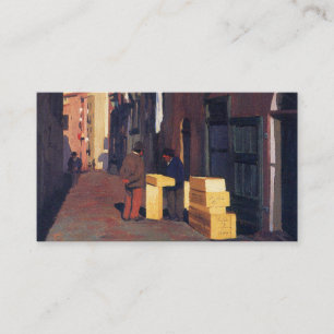 Old Street in Nice France painting art Vallatton Business Card