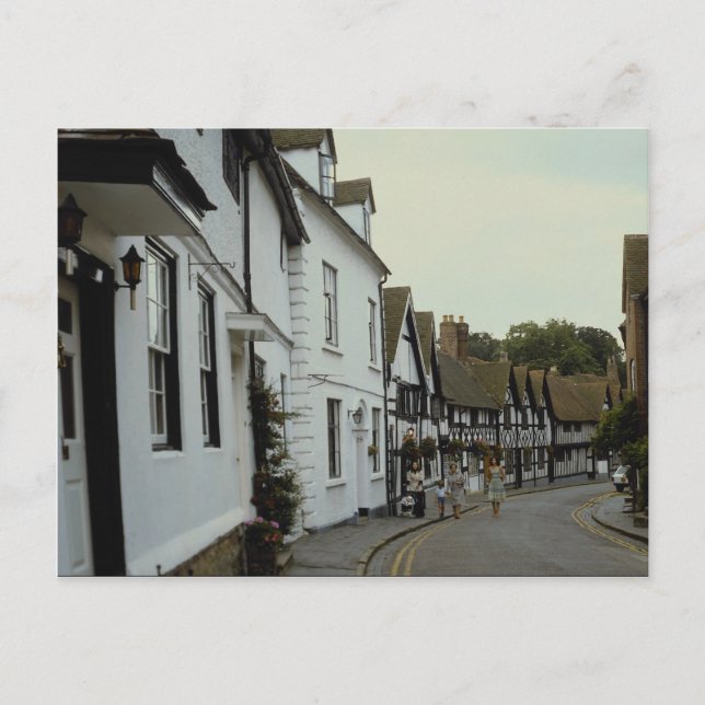 Old street, Warwick, Rhode Island, U.S.A. Postcard (Front)