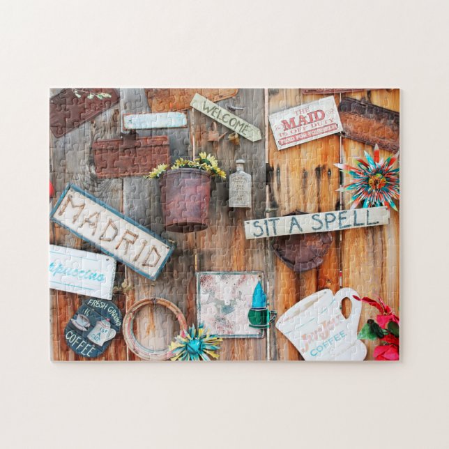 Old Style Coffee Shop Mexico. Jigsaw Puzzle (Horizontal)