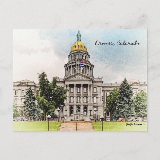 Old Style, Colorado State Capitol Bldg, Denver, CO Postcard (Front)