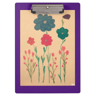 Old style floral nostalgia clipboard