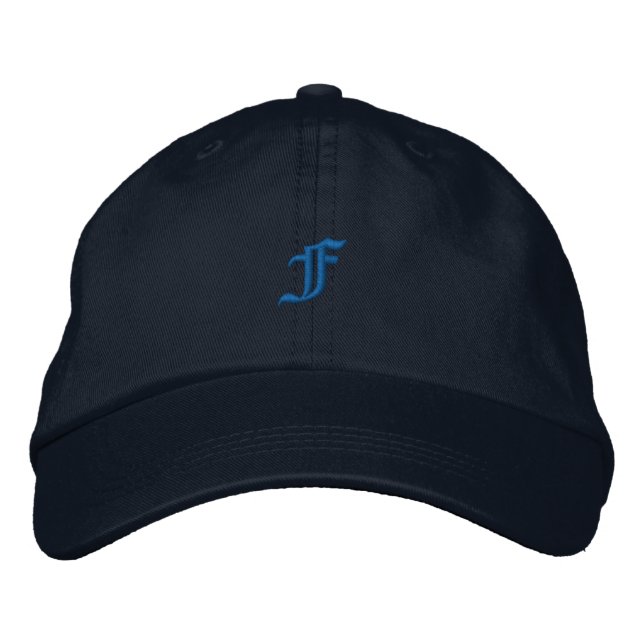 Old Style Letter F Embroidered Hat (Front)