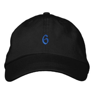 Old Style Number 6 Embroidered Hat