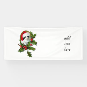 Old Style Vintage Christmas Kitten Banner