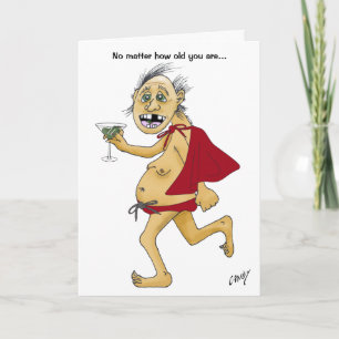 Old super man birthday card