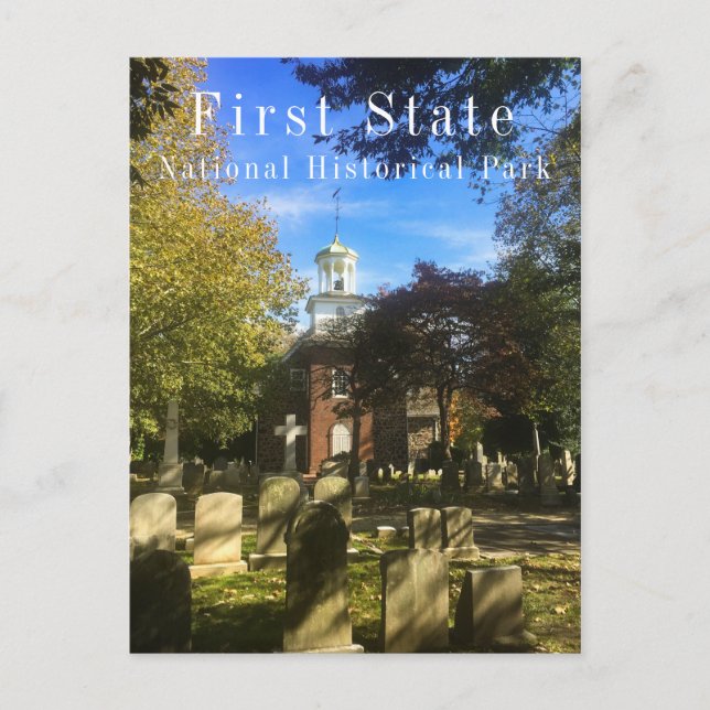 Old Swedes Church and Churchyard, First State NHP Postcard (Front)