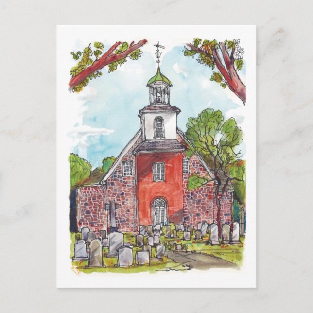 Old Swedes Church,Wilmington, Delaware Postcard (Front)