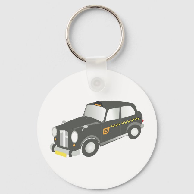 Old Taxi Key Ring (Front)