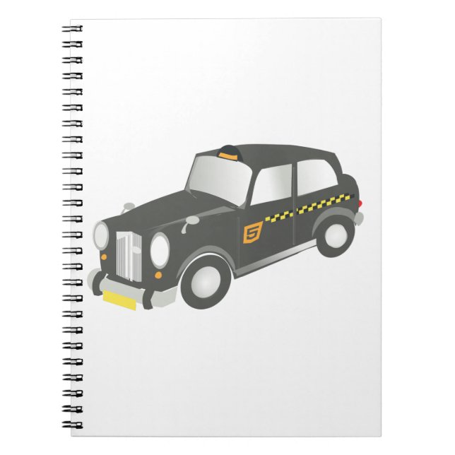 Old Taxi Spiral Notebook (Front)