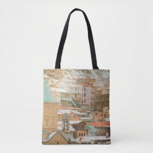 Old Tbilisi historical buildings. Caucasus Travel  Tote Bag