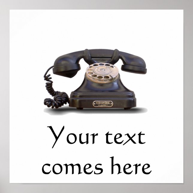 Old Telephone Poster (Front)