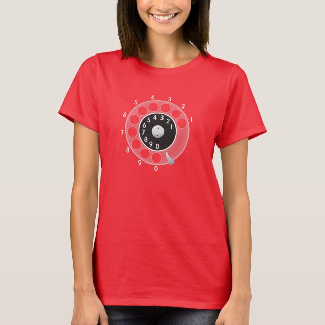 Old telephone rotary dial T-Shirt (Front)