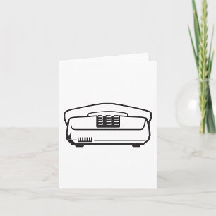 Old Telephone Symbol Card